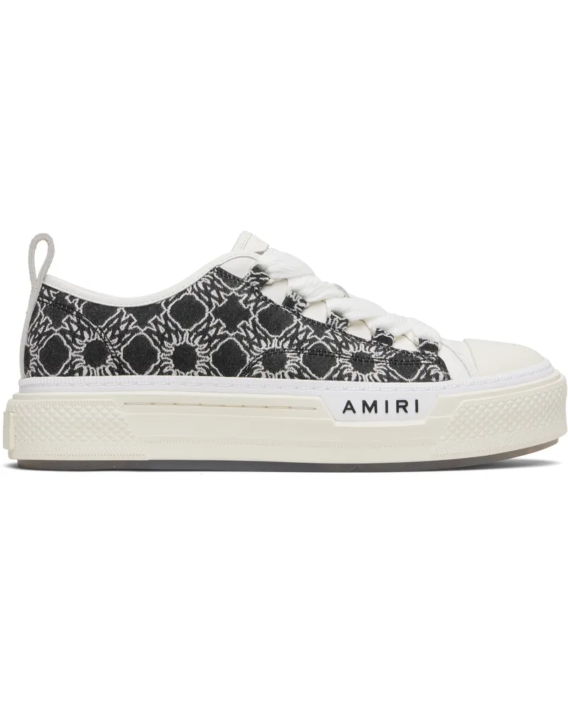 Amiri Black & White MA Quad Court Low Sneakers Black