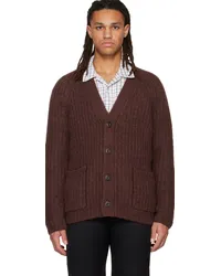 Vince Burgundy Y-Neck Cardigan H