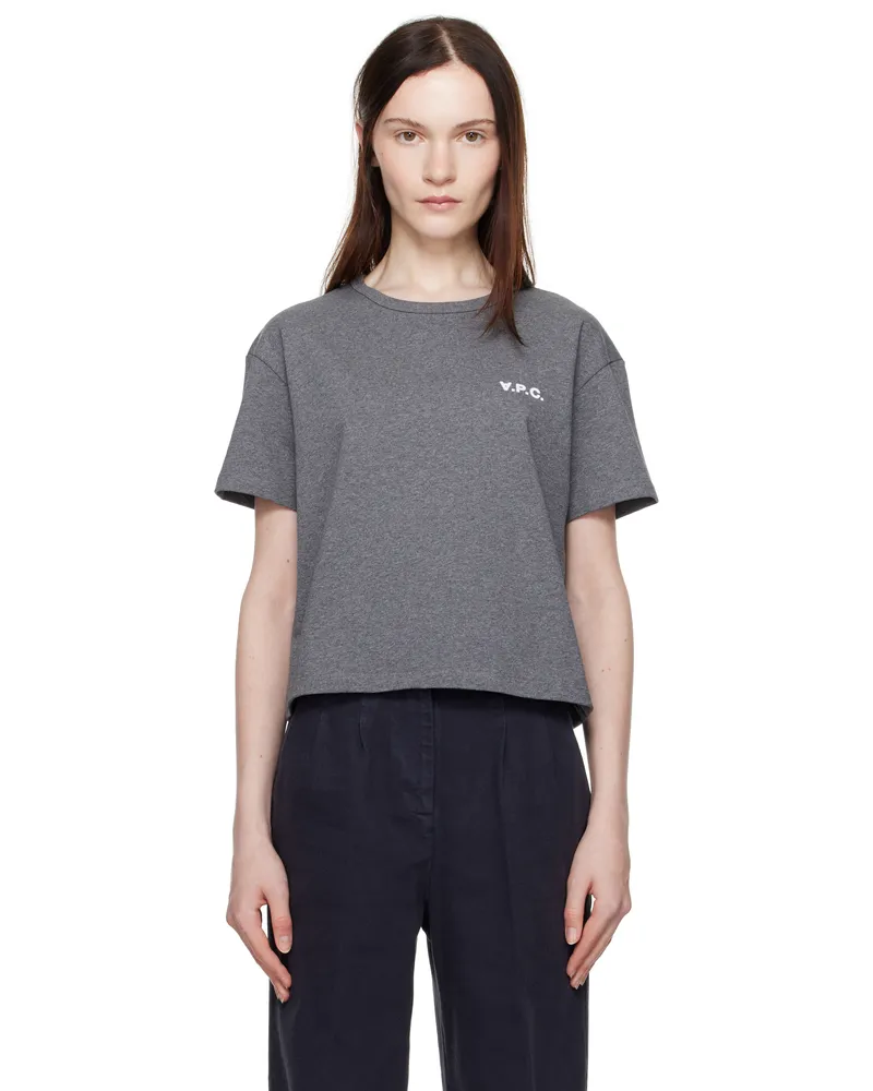 A.P.C. Gray Boxy Petit 'VPC' T-shirt Tpr