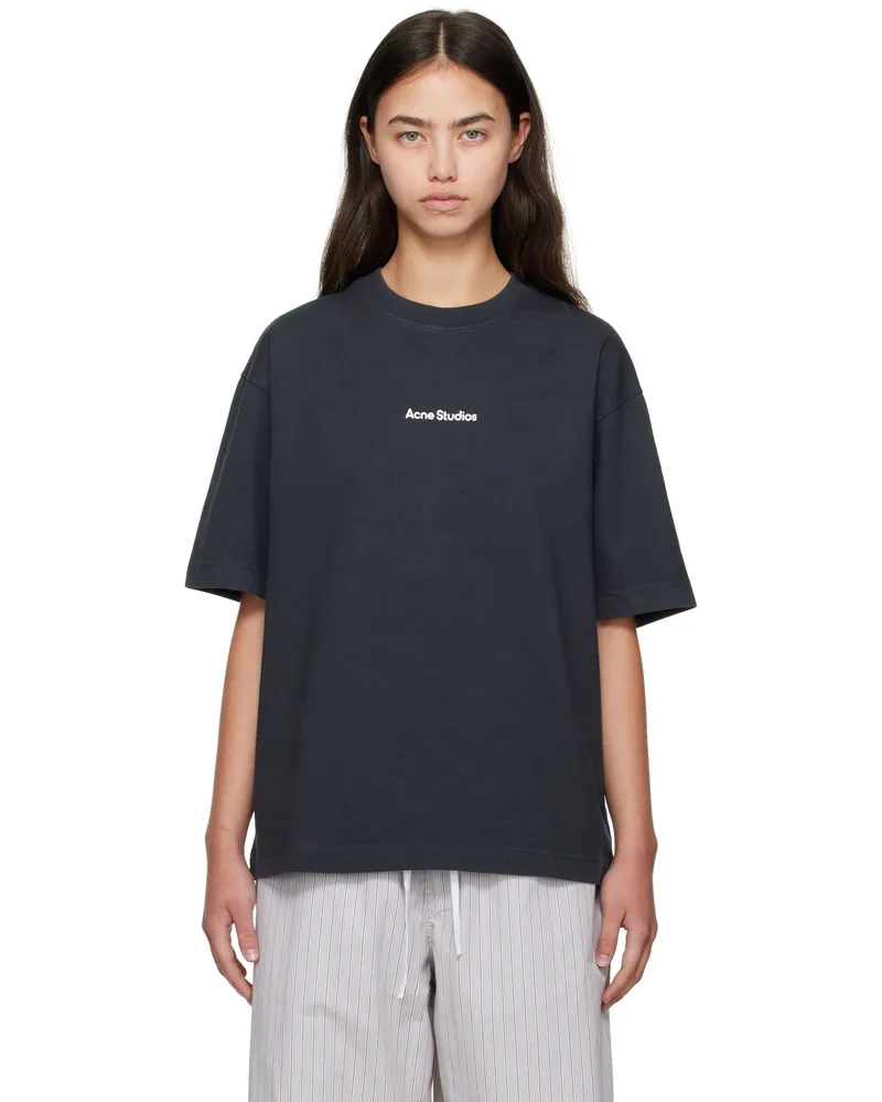 Acne Studios Black Logo T-shirt 900