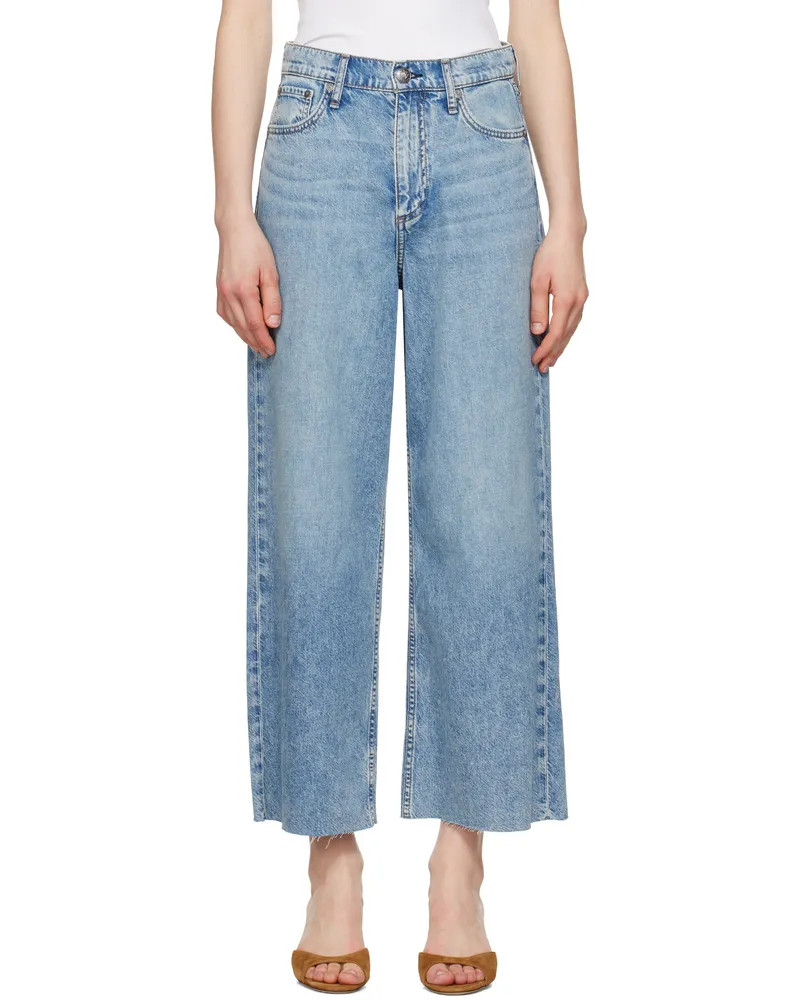 Rag & Bone Blue Featherweight Andi Ankle-Length Jeans Beacon
