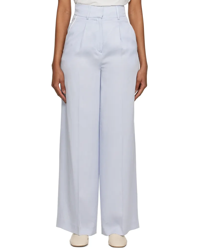 Elleme Blue Pleated Trousers Blue