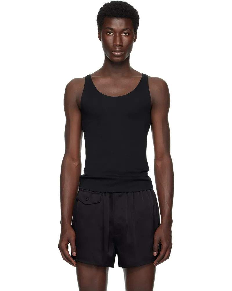 Peter Do Black Han Open Back Tank Top Black