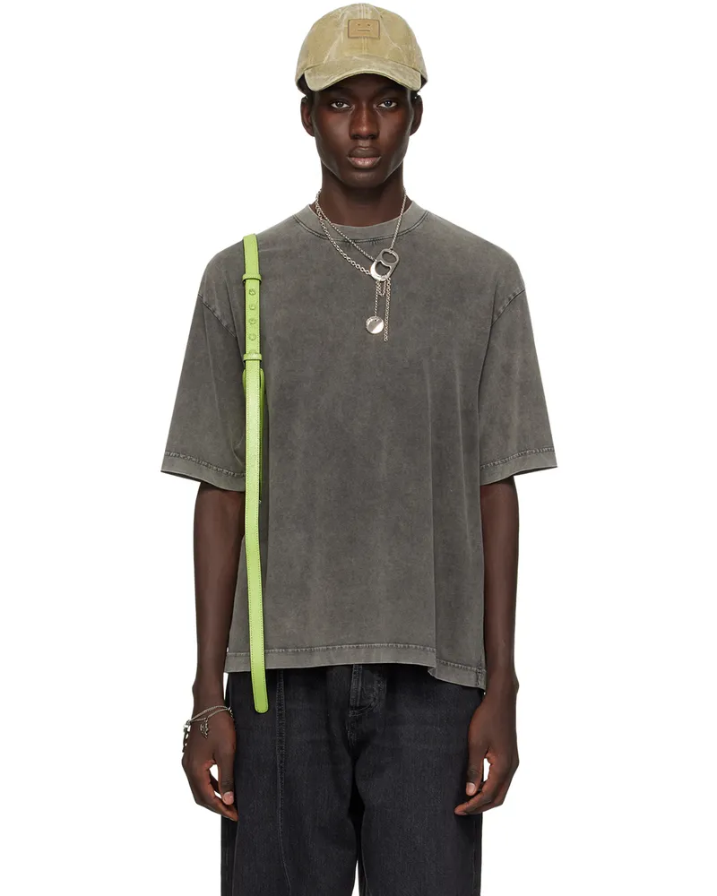Acne Studios Black Faded T-Shirt Bm0