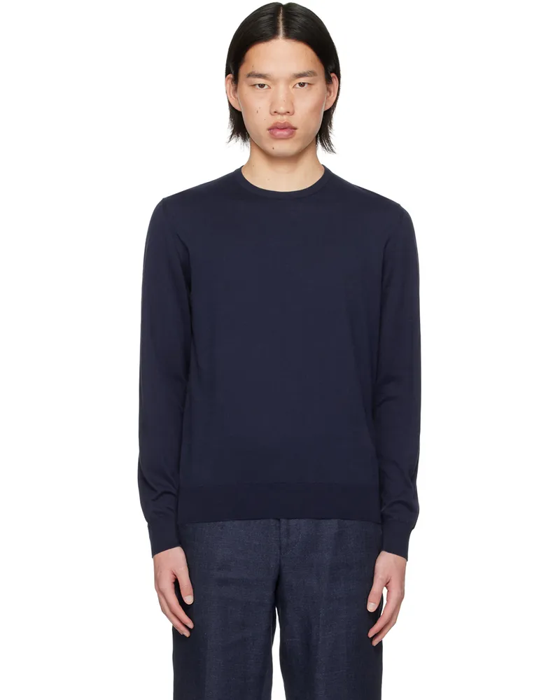 Ralph Lauren Navy Crewneck Sweater Spring