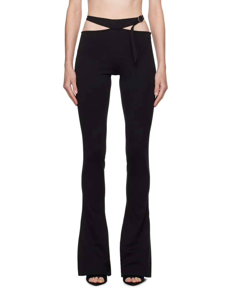 ATTICO Black Slim Trousers 100