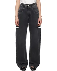 Maison Margiela Black Cut-Out Jeans Black