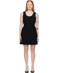 Proenza Schouler Black White Label Luna Minidress Black