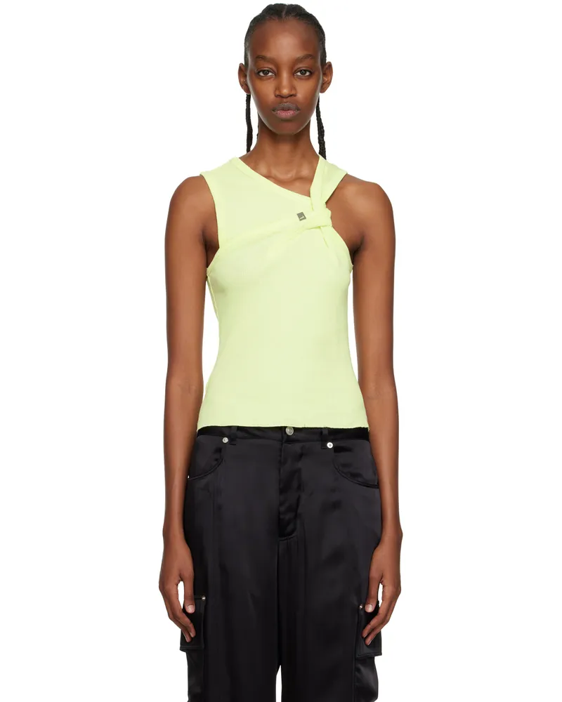 1017 ALYX 9SM Yellow Twist Tank Top Ylw0042