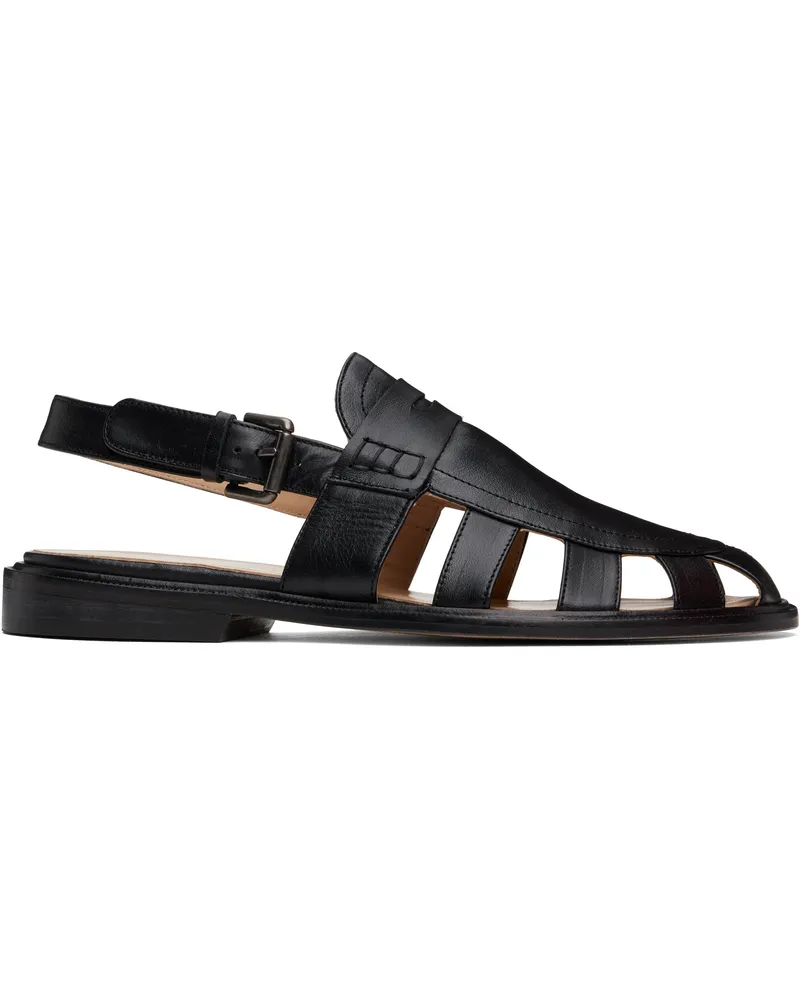 CORDERA Black Slingback Loafers Black