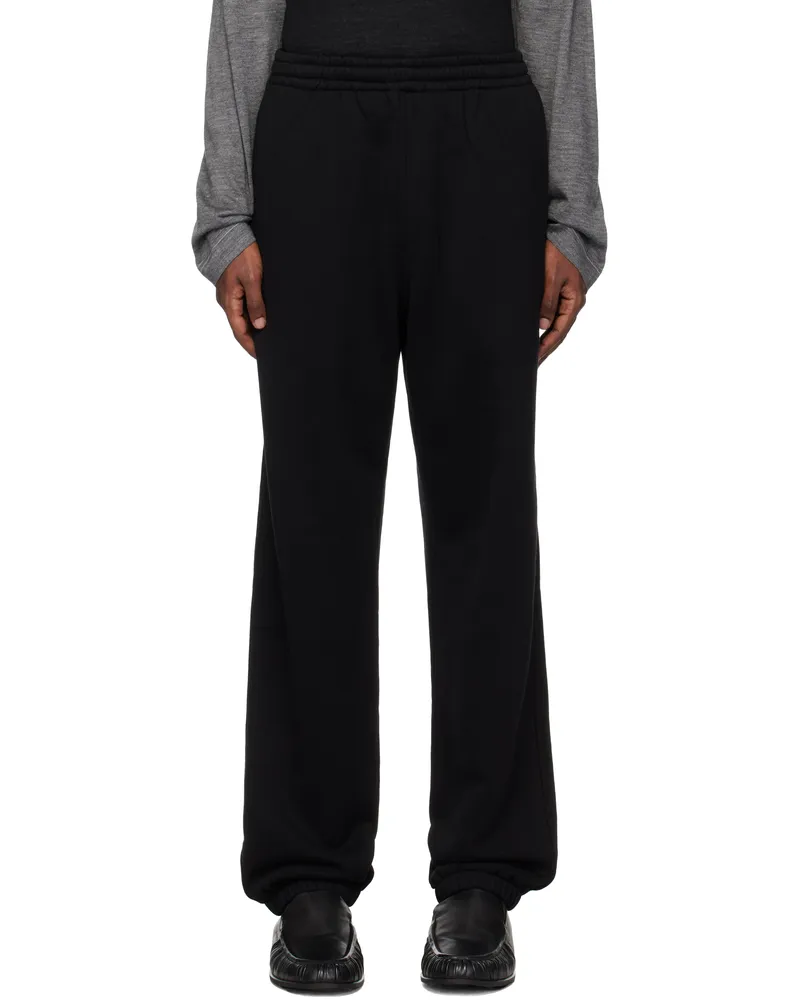 AURALEE Black Smooth Soft Sweatpants Black