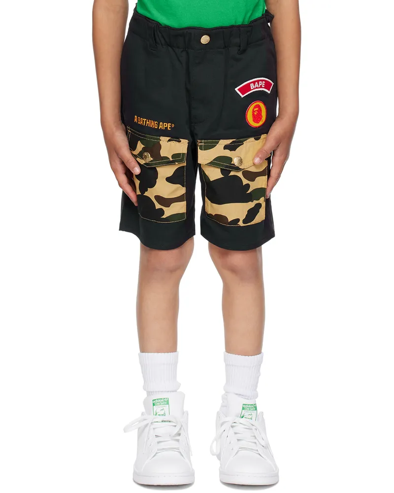 BAPE Kids Navy Boy Scout Shorts Navy