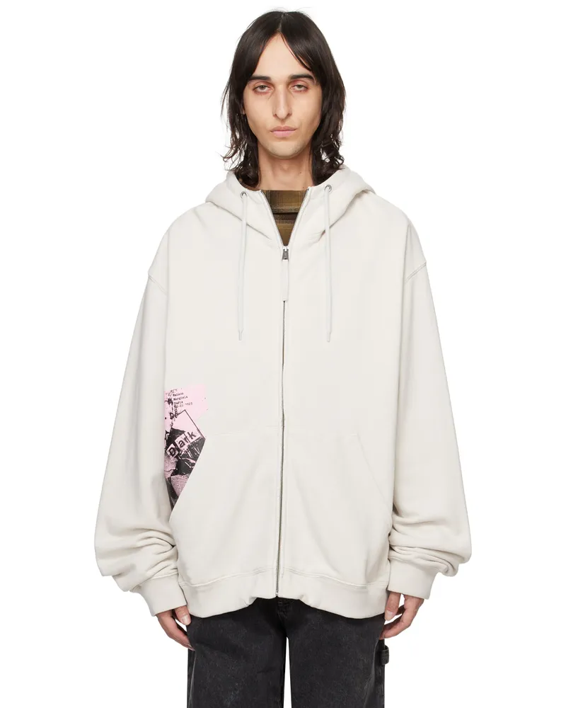 Maison Margiela Beige Invitation Hoodie 856