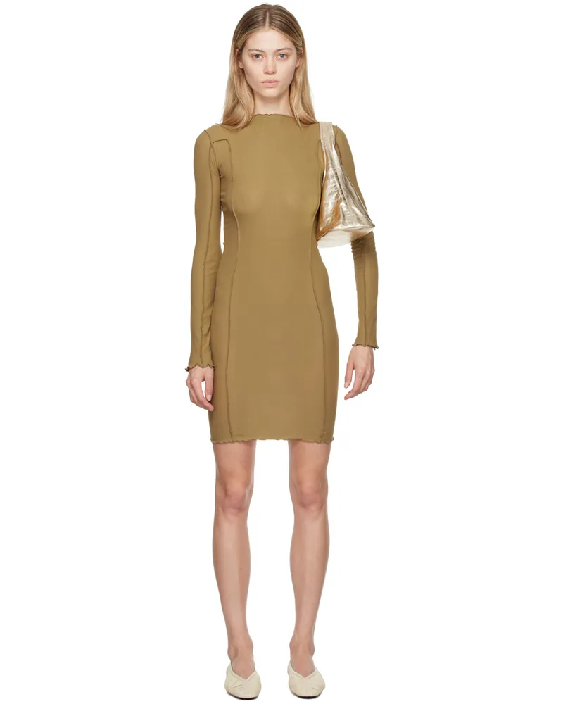 Baserange Brown Omato Minidress Jade