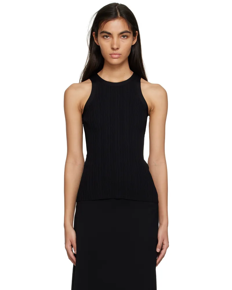 Totême Black Seamless Tank Top 200