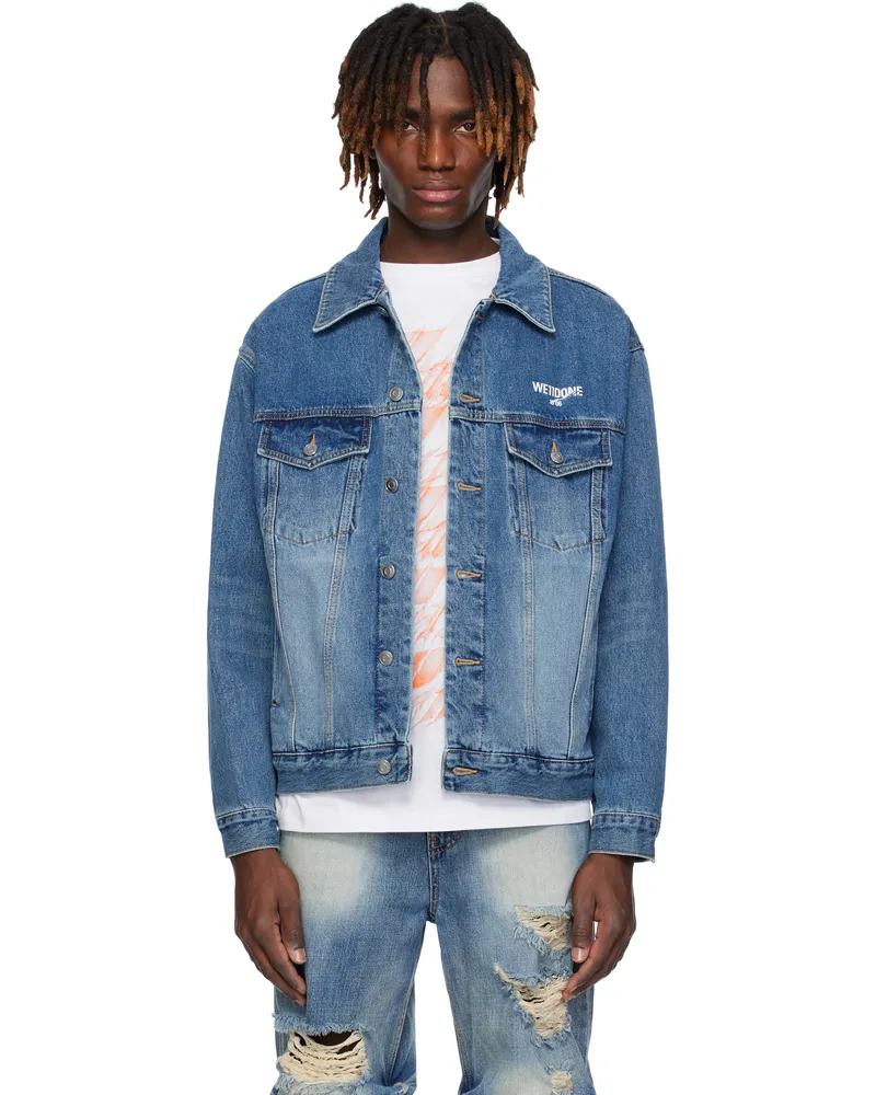 WE 11 DONE Blue 1506 Trucker Denim Jacket Blue