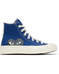 Comme des Garçons Blue Converse Edition Half Heart Chuck 70 High Sneakers Blue