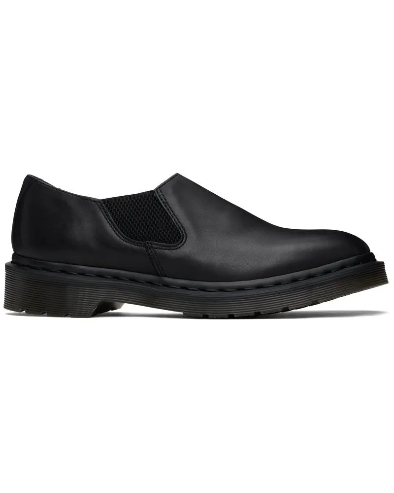 Dr.Martens Black Louis Analine Leather Slip-on Loafers Black