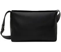 Black Flap Messenger Bag