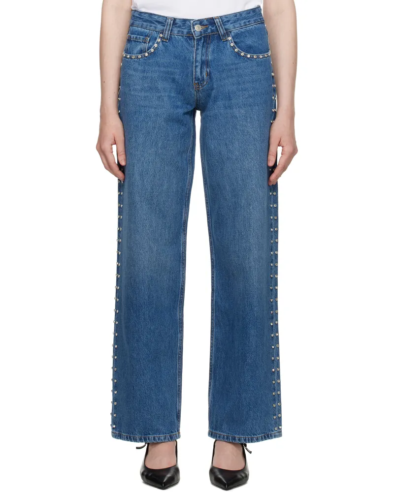 Sandy Liang Blue Updo Jeans Medium