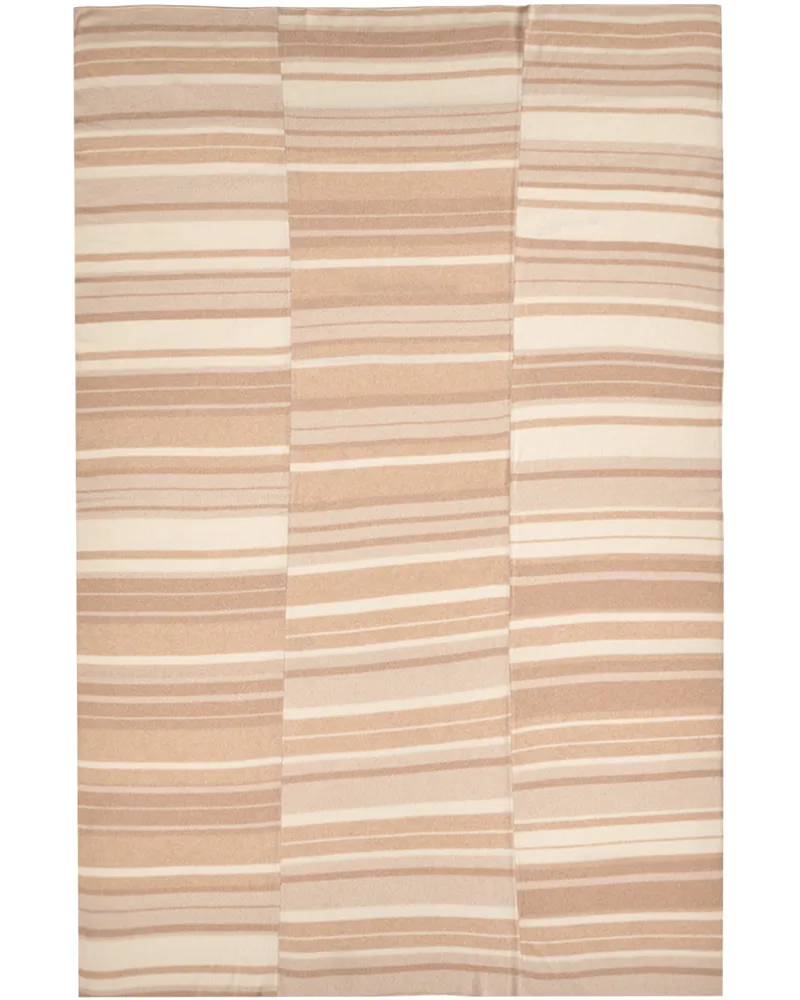 Off-White & Beige Stripe Super Duper Blanket