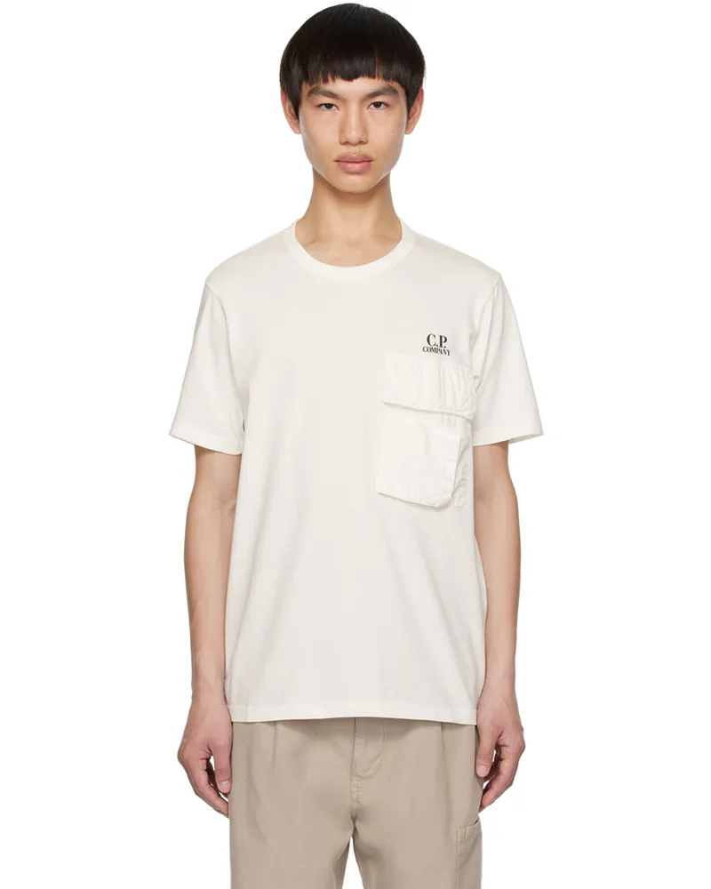 C.P. Company White Printed T-Shirt 103