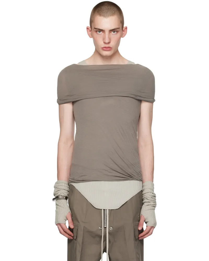 Rick Owens Gray Banded II T-Shirt 34