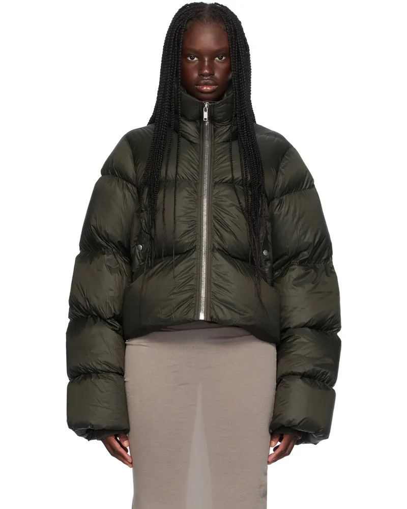 Rick Owens Green Porterville Turtle Down Jacket 75