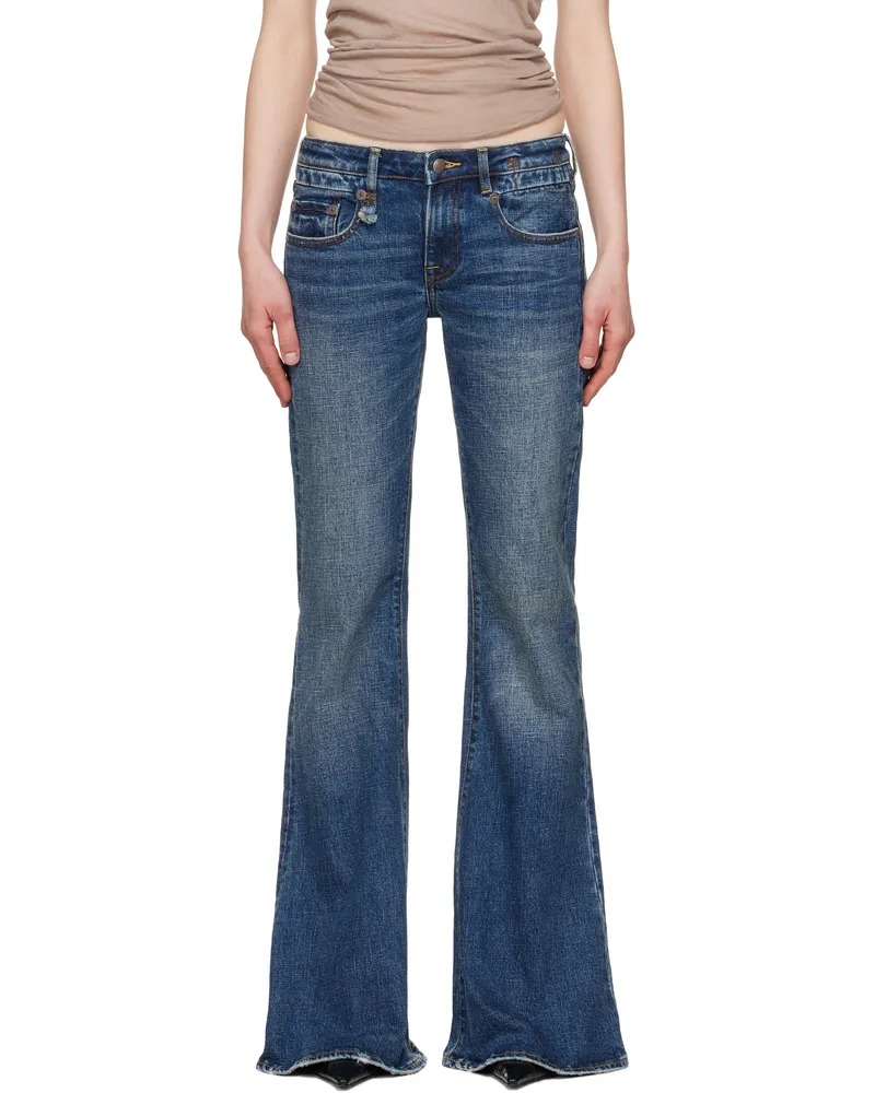 R13 Blue Overflow Boy Flare Jeans Mire