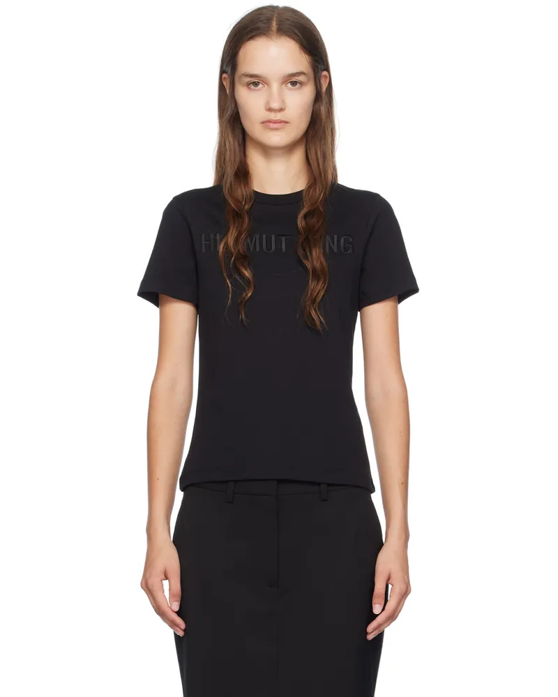 Helmut Lang Black Slim Logo T-Shirt Black