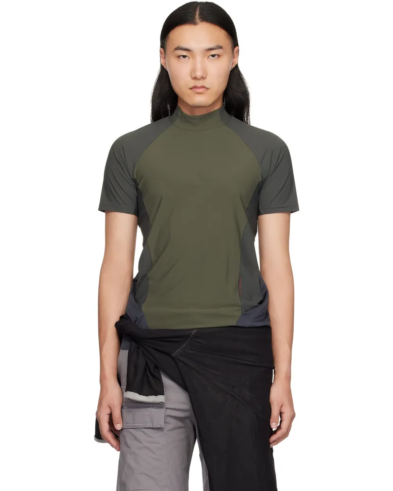 Hyein Seo Green Pocket T-shirt Khaki