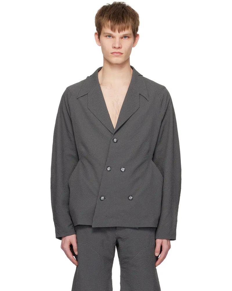 Uncertain Factor Gray Voyager Blazer Grey