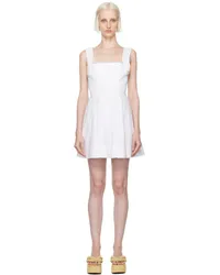 STAUD White Teresa Minidress Wht