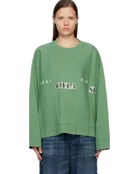 Maison Margiela Green Band Sweatshirt Clover