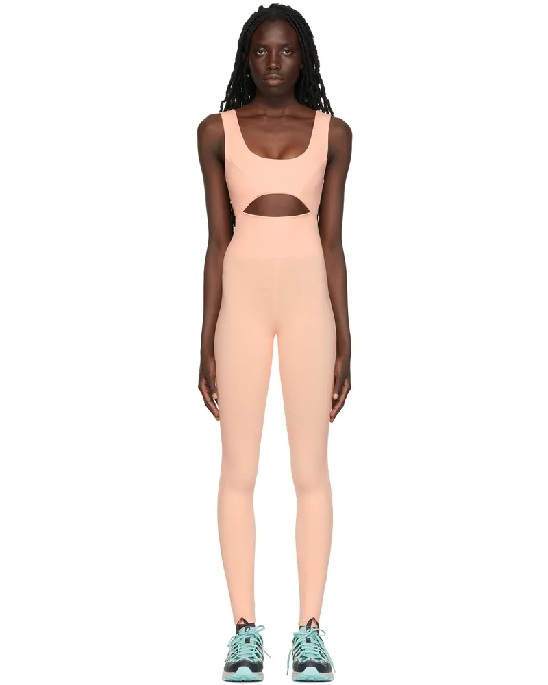 Live The Process Pink Cutout Bodysuit Pink