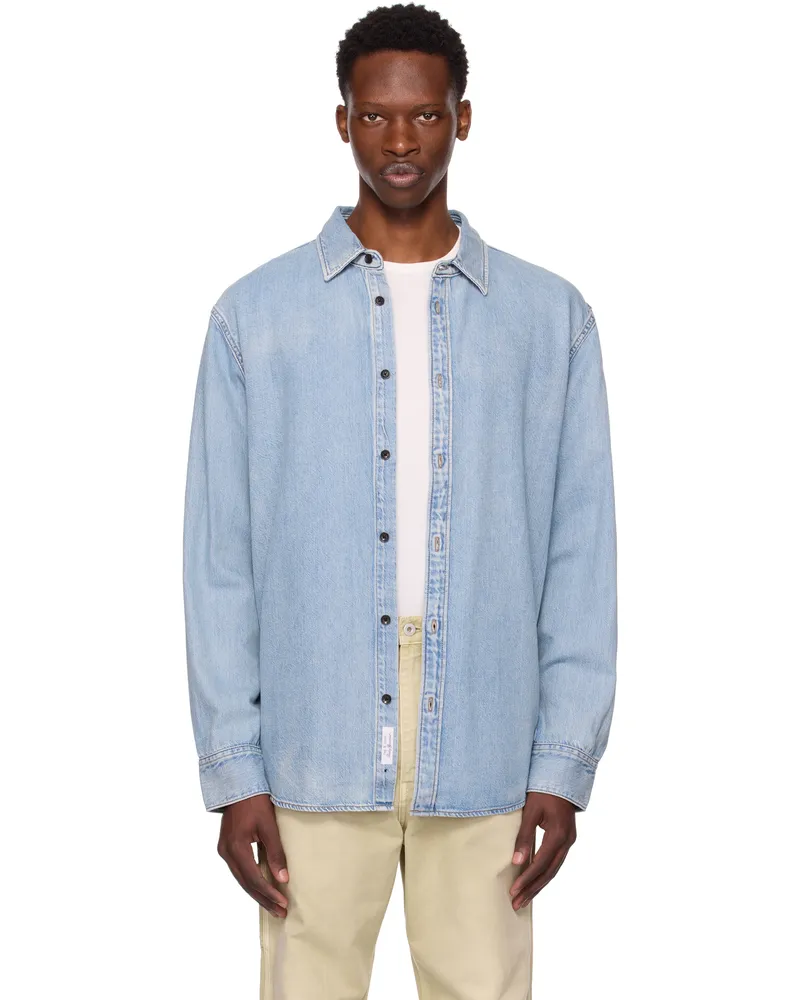 Rag & Bone Blue Finch Denim Shirt Sunny