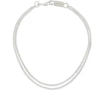 Silver Simple Spring Necklace