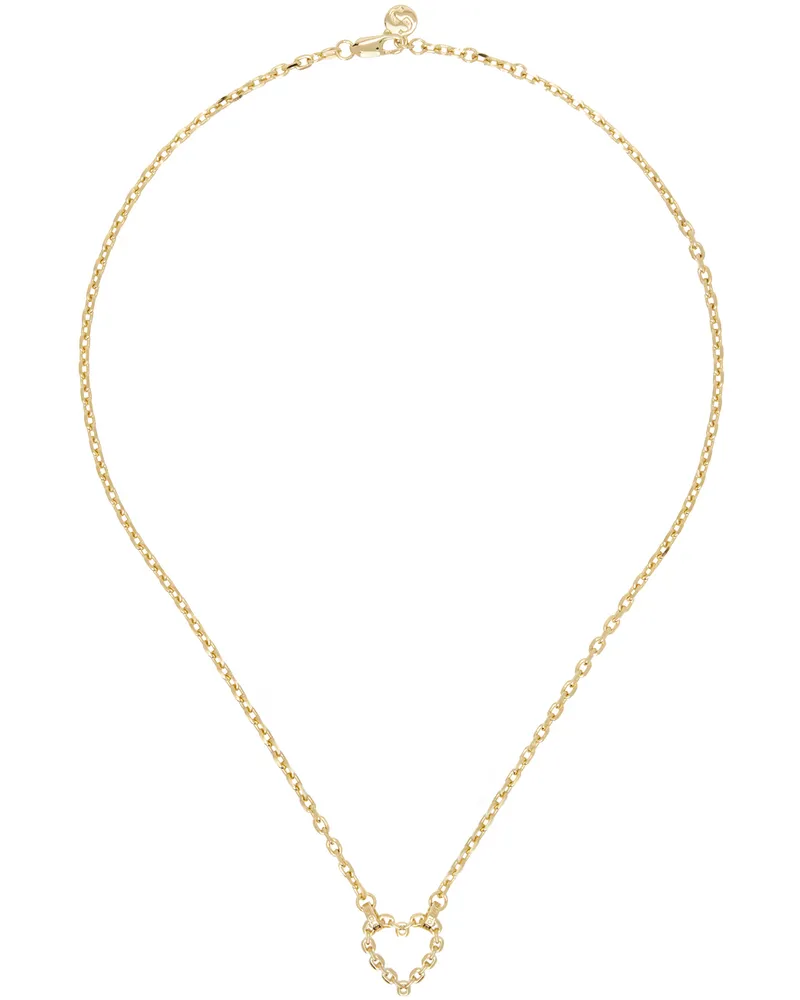 Stolen Girlfriends Club Gold Chain Heart Necklace Gold
