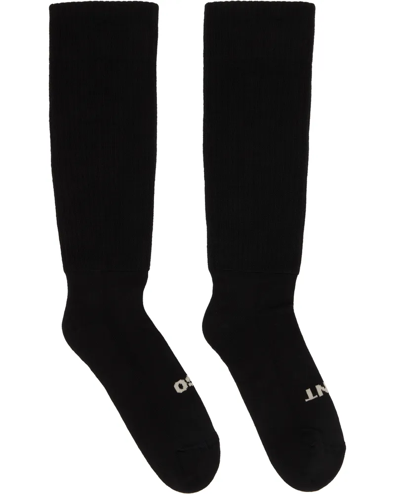 DRKSHDW by Rick Owens Black Hollywood 'So Cunt' Socks 0908