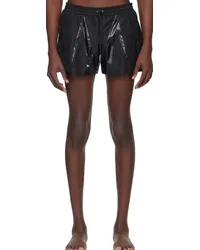 Thierry Mugler Black Paneled Swim Shorts Black