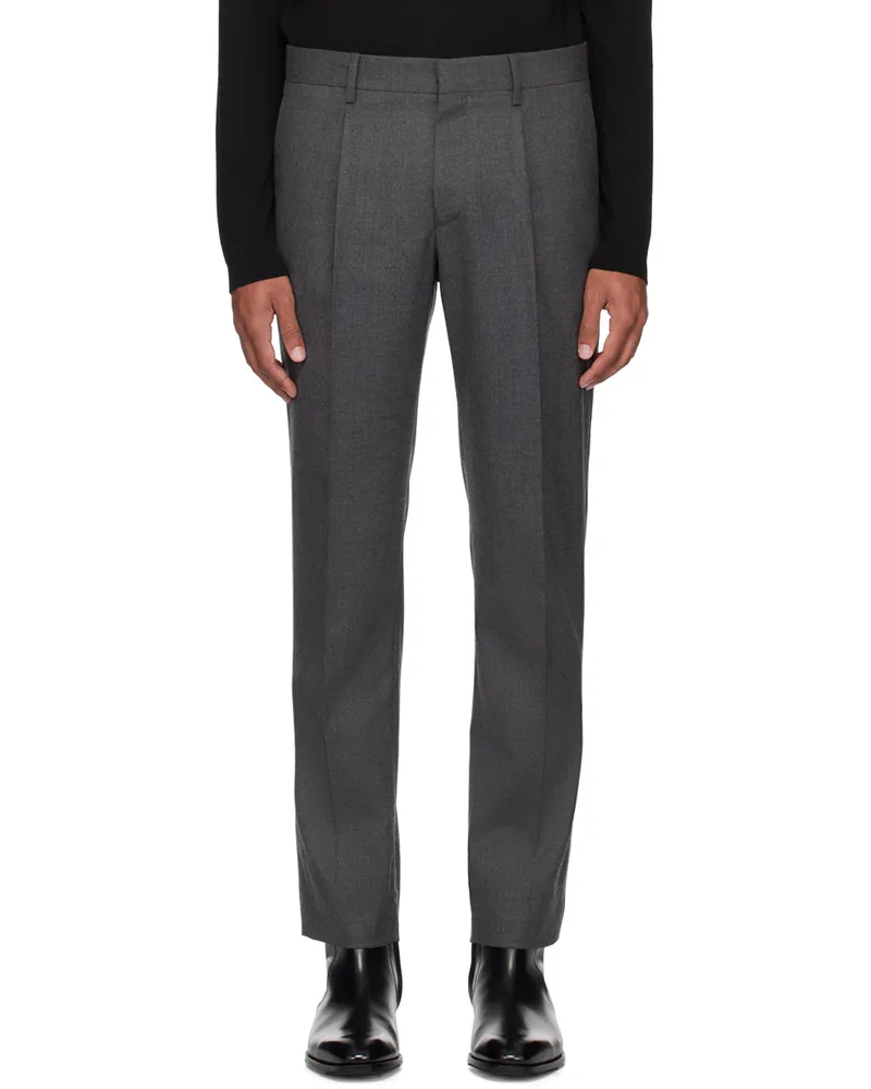 LARDINI Gray WoolTrousers 950