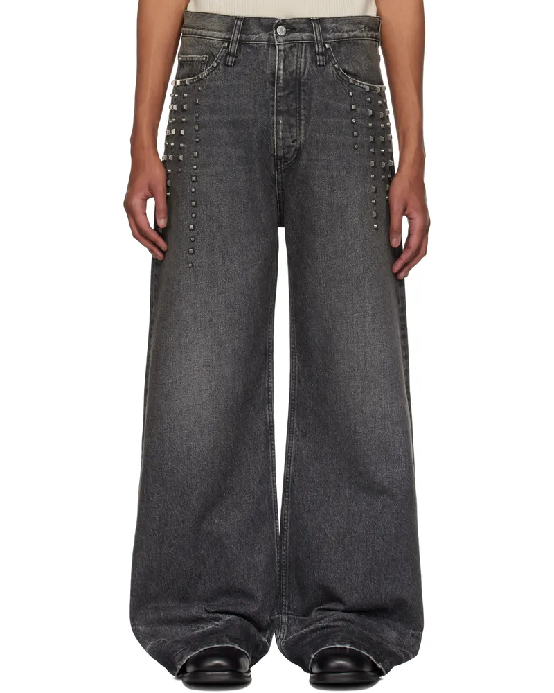 Hope SSENSE Exclusive Gray Skid Stud Jeans Heavy