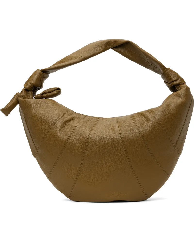 Christophe Lemaire Brown Fortune Croissant Bag Gr676