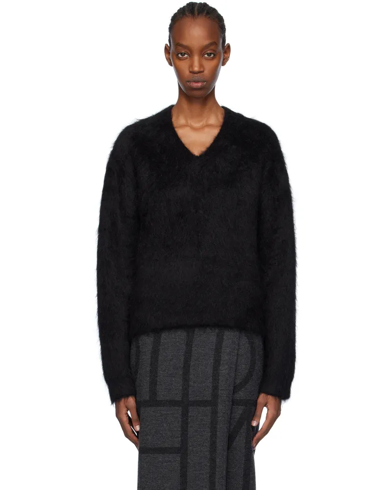 Totême Black Petite Sweater 001