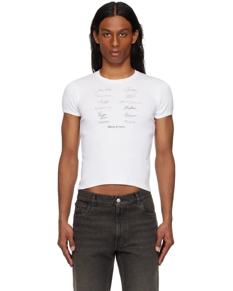COPERNI White Disney Princess Slim-Fit T-shirt White