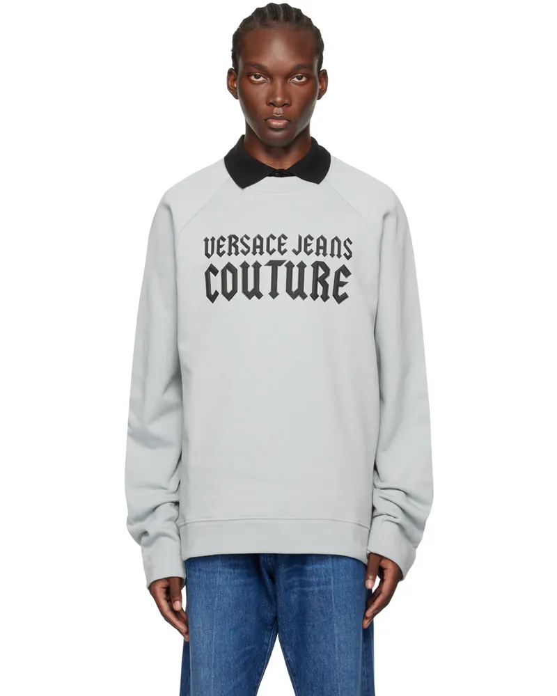 Versace Jeans Blue Appliqué Sweatshirt E816-ice
