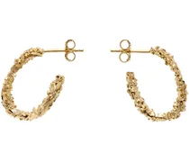 Gold VC003 Small Open Hoop Earrings