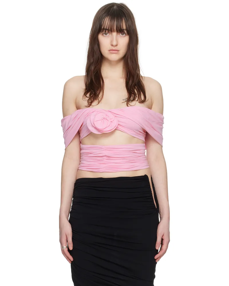Magda Butrym Pink Ruched Blouse Pink