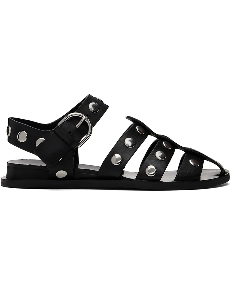 Rag & Bone Black Beau Fisherman Sandals Black
