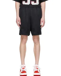 BAPE Black College Sports Shorts Black